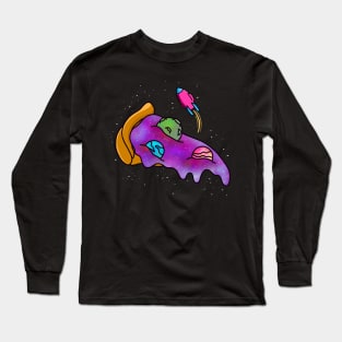 Outer Space Pizza Long Sleeve T-Shirt